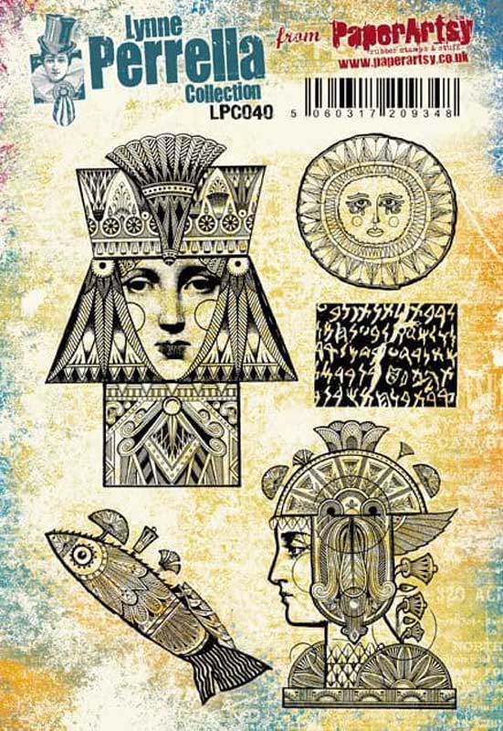 PaperArtsy Lynne Perrella LPC040 Stamp Set