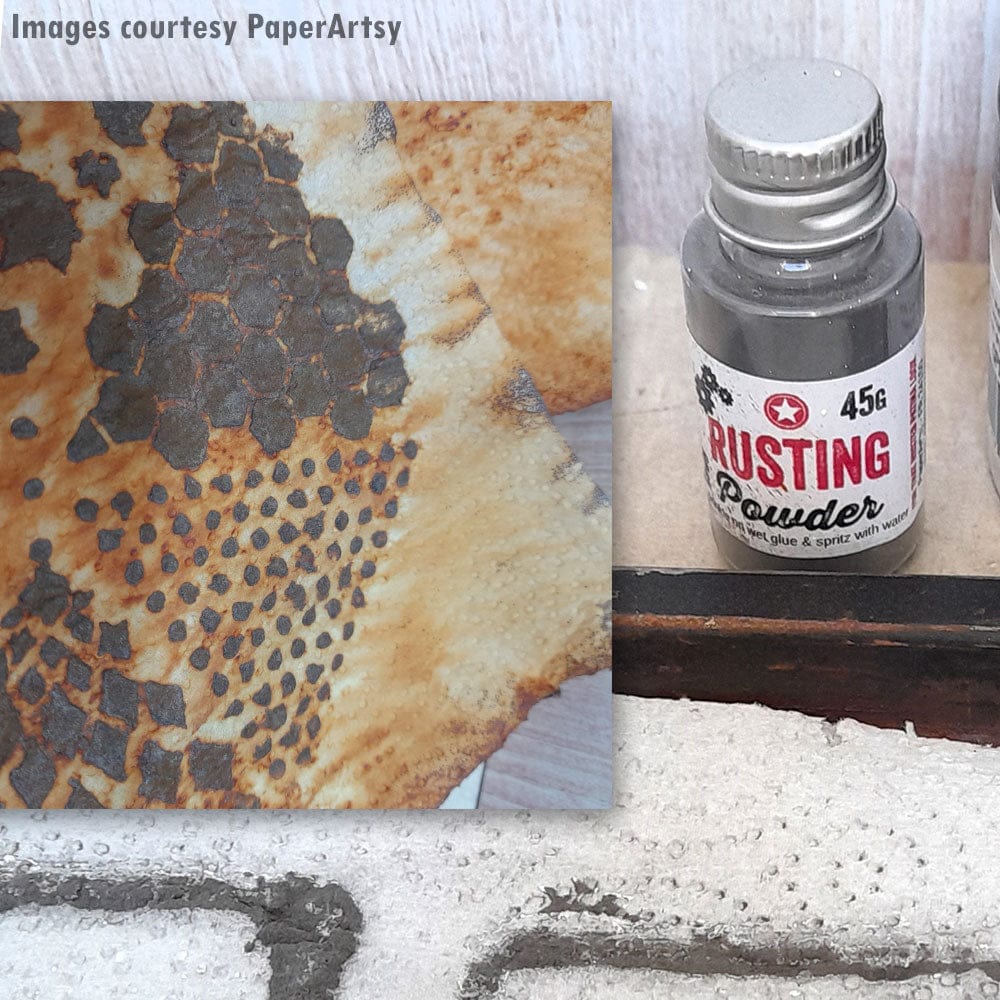 Rustedd Paper Rusting Powder from PaperArtsy
