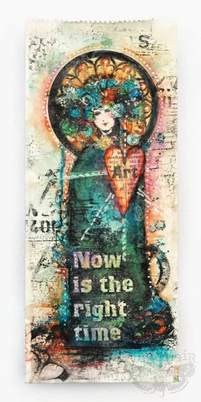 Finnabair Wood Mounted Stamp - Now is the Right Time