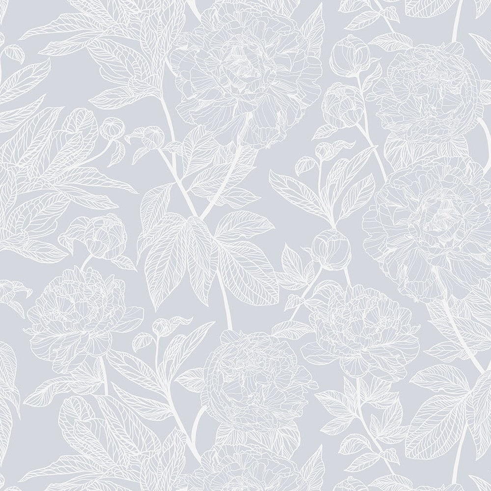 Peony Indelible Soft floral pattern