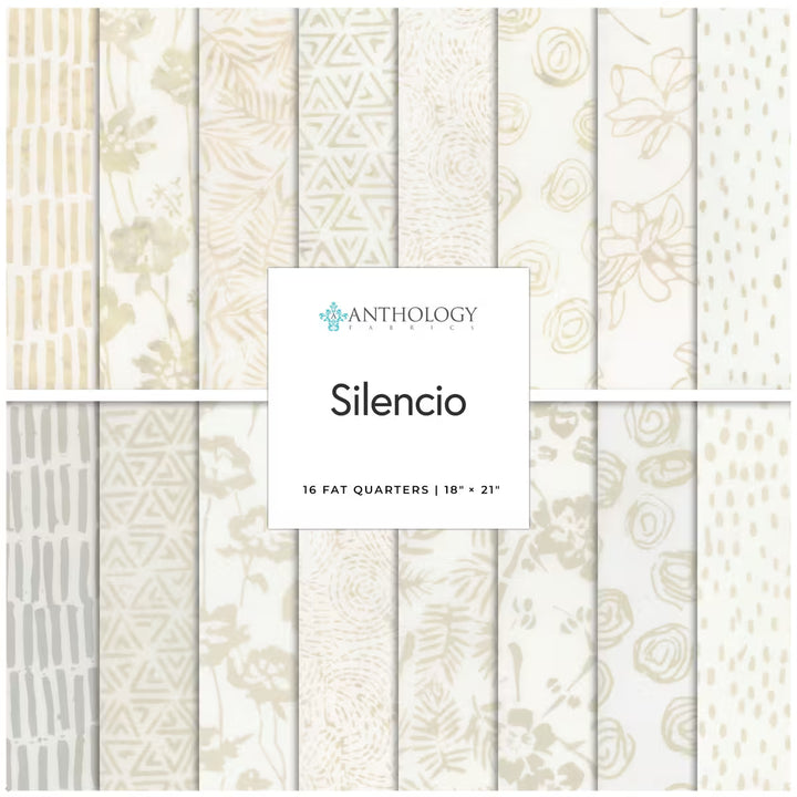 Anthology Batiks - Silencio Fat Quarter Fabric Bundle 16pcs Anthology Batiks - Silencio Fat Quarter Fabric Bundle 16pcs