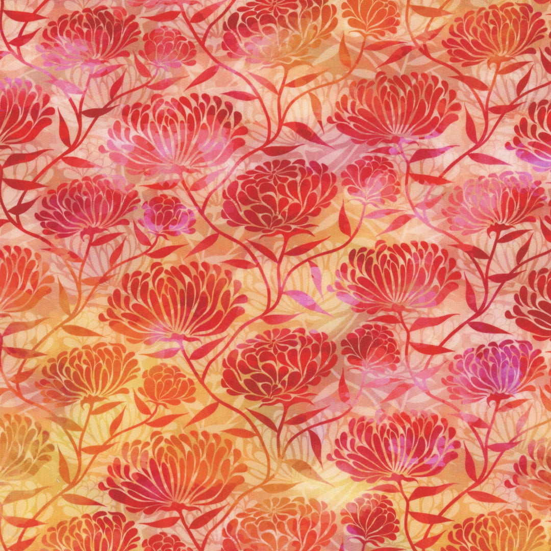 Felicity by Jason Yenter - Chrysanthemums, Red