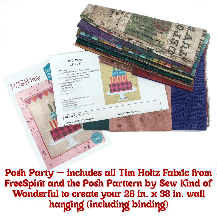 Posh Party Wall Hanging Kit by Sew Kind of Wonderful