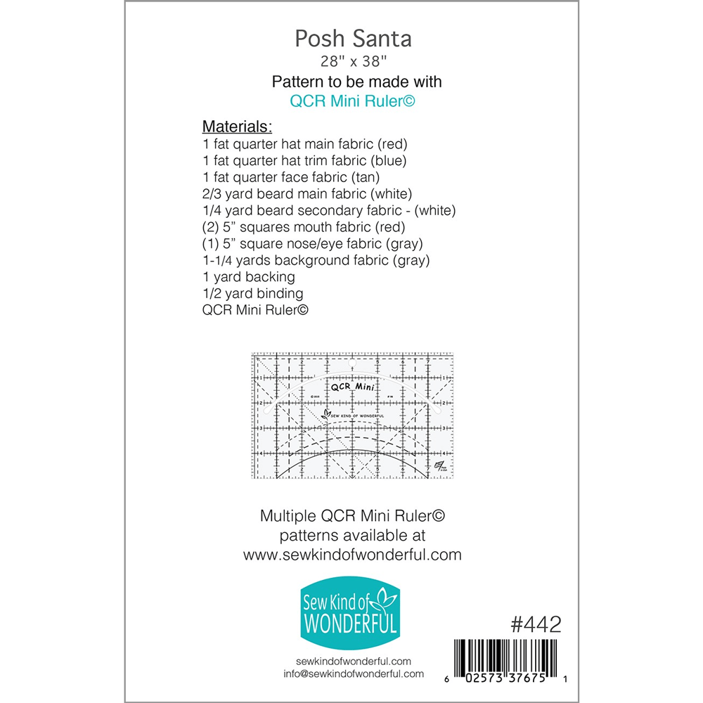 Posh Santa Quilt Pattern from Sew Kind of Wonderful