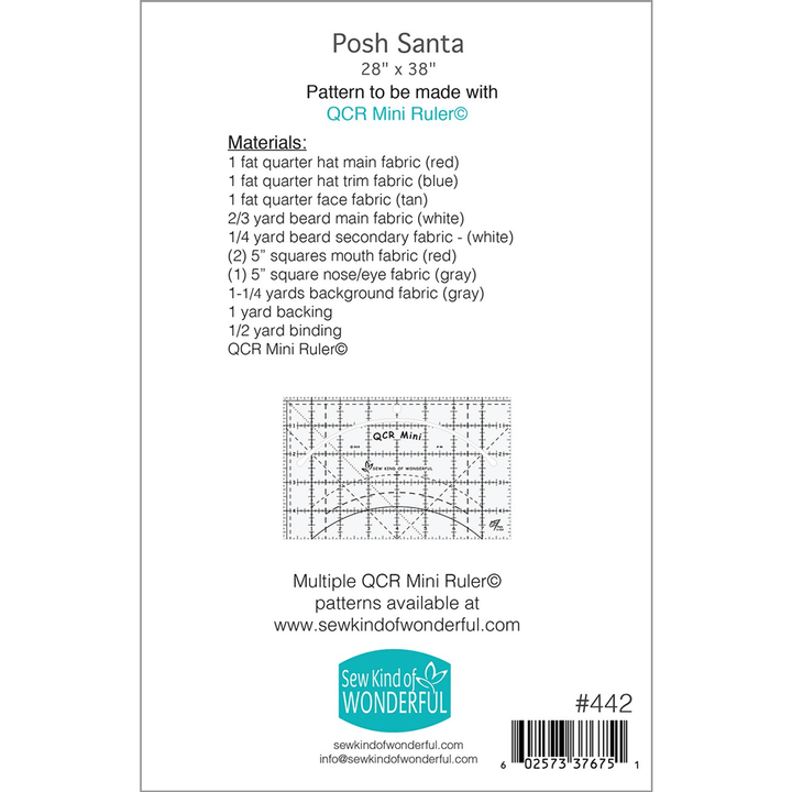 Posh Santa Quilt Pattern from Sew Kind of Wonderful