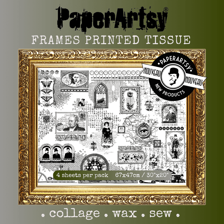 Printed Collage Tissue Paper Hot Picks - Frames!