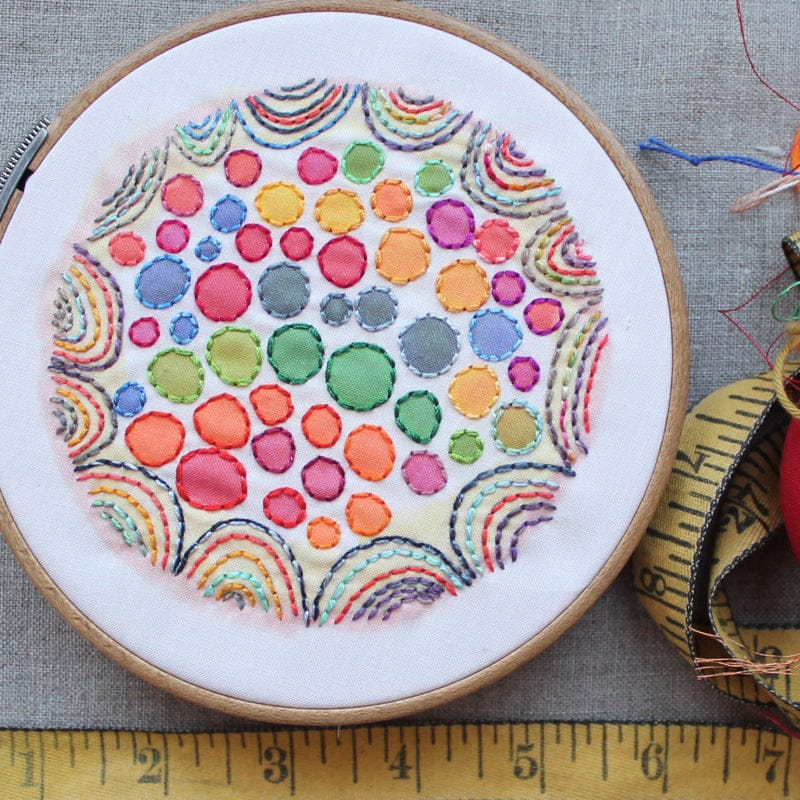Colorburst! Bubblegum Embroidery Pattern by Dropcloth Samplers