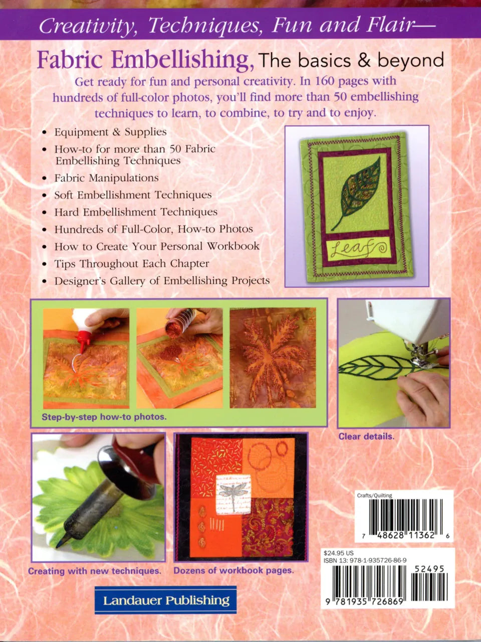 Fabric Embellishing: the Basics and Beyond Fabric Embellishing: the Basics and Beyond