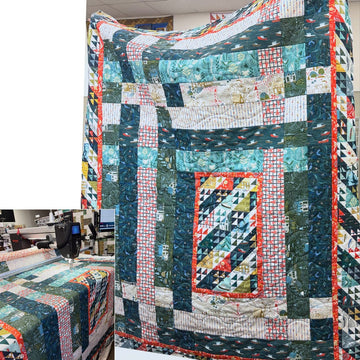 Modern Weave Quilt Kit with Rocky Coast Modern Weave Quilt Kit with Rocky Coast | 57x73 Top & Binding