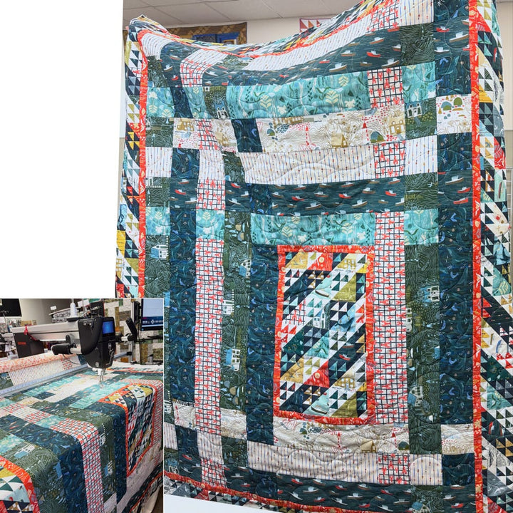 Modern Weave Quilt Kit with Rocky Coast Modern Weave Quilt Kit with Rocky Coast | 57x73 Top & Binding