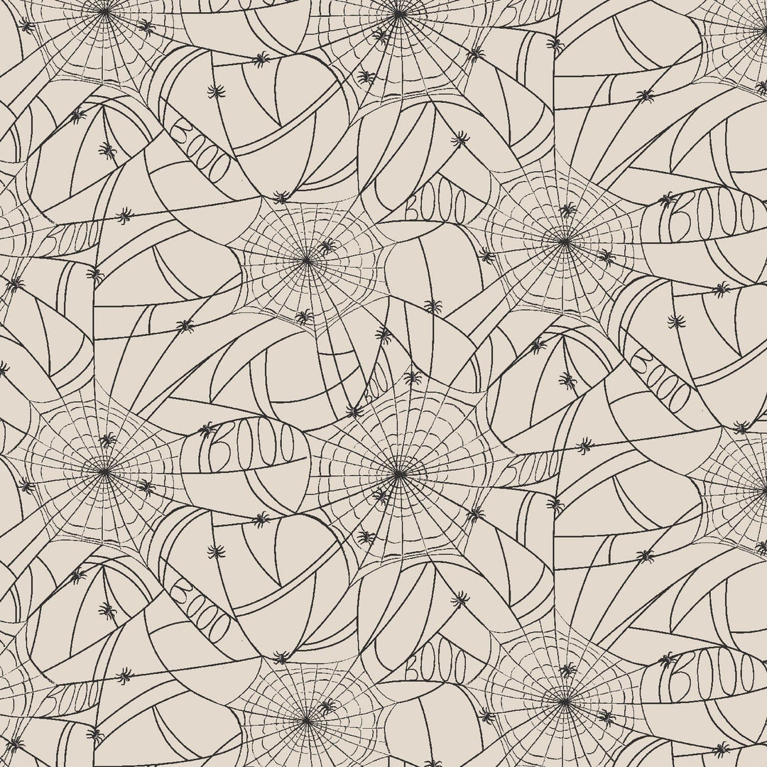 Halloween - Spider Webs, Cream