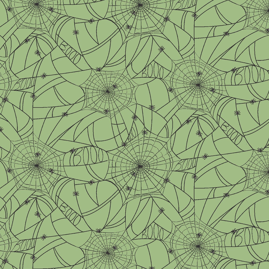 Halloween - Spider Webs, Green