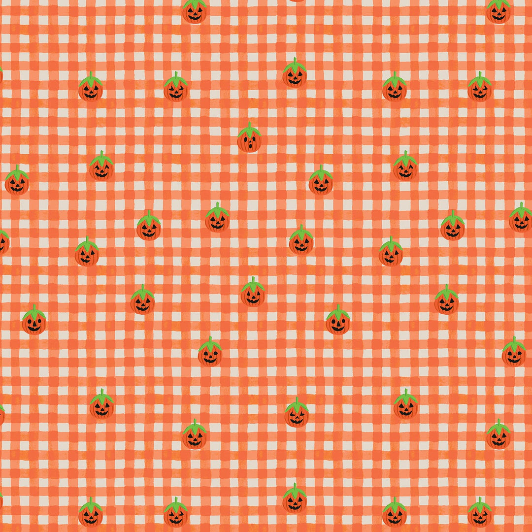 Halloween by Rifle Paper Co - Pumpkin Gingham, Orange Halloween by Rifle Paper Co - Pumpkin Gingham, Orange