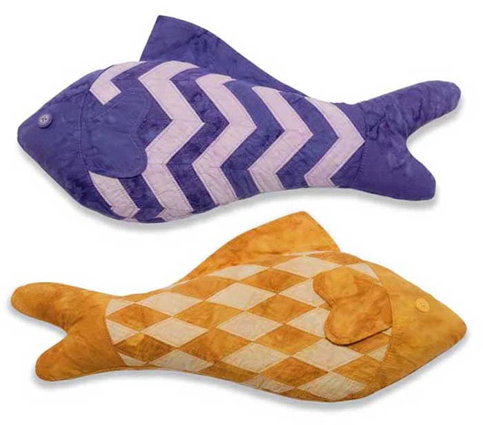 Chevron and Diamond Fish Doll Pattern