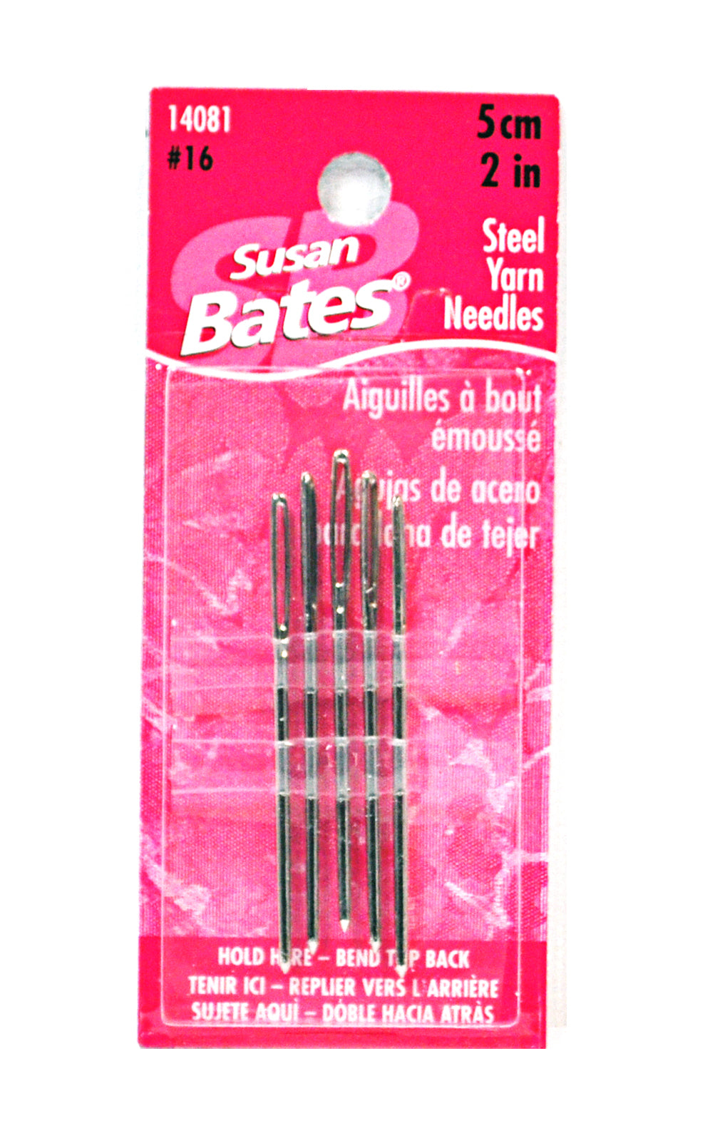 Susan Bates Steel Yarn Needles, 5 pack