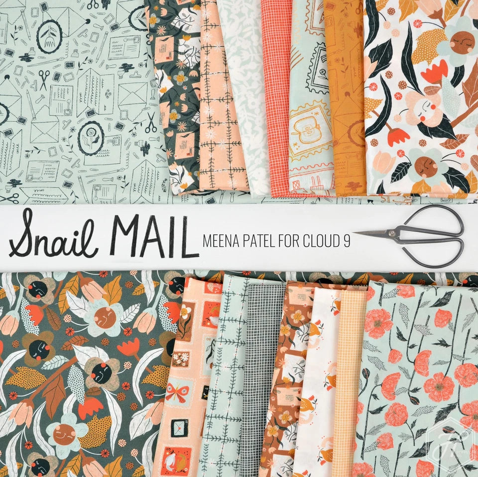 Snail Mail by Meenal Patel - Fat Quarter Fabric Bundle (16 pcs)