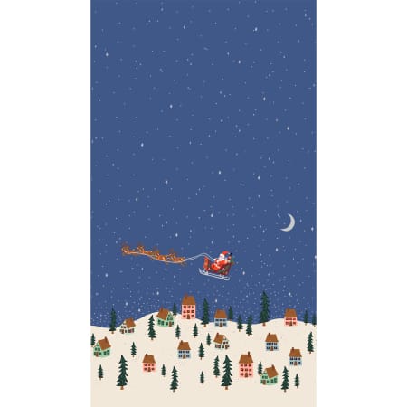 Holiday Classics - Santa's Sleigh - Navy Metallic