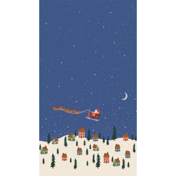 Holiday Classics - Santa's Sleigh - Navy Metallic