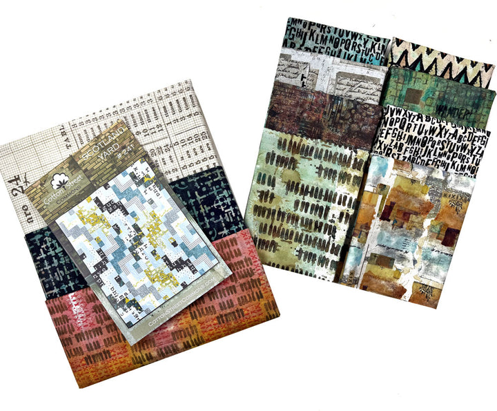 Scotland Yard Quilt Kit with On Your Mark Fabric Collection by Seth Apter