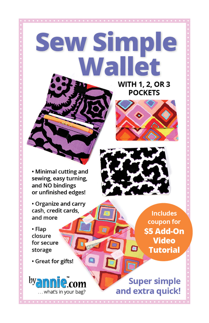 ByAnnie - Sew Simple Wallet Pattern