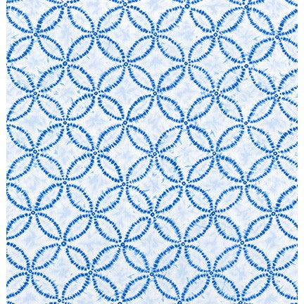 Shibori Blues, White