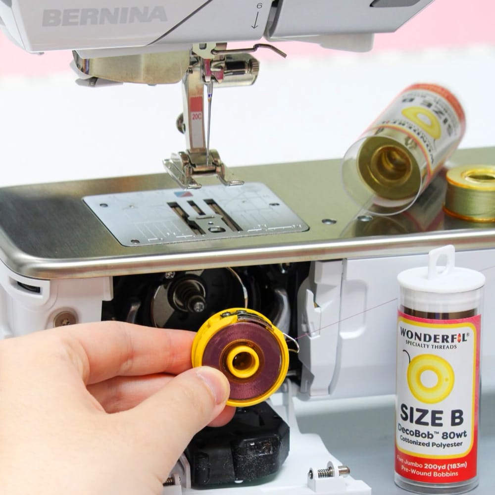 Jumbo Size B DecoBob Pre-Wound Bobbins, multiple colors!