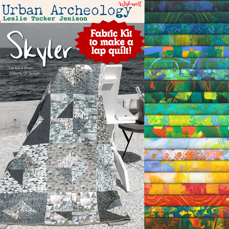 Skyler with Urban Archeology Quilt Kit