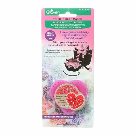 Clover Quick Yo-Yo Maker, Heart Shape Small