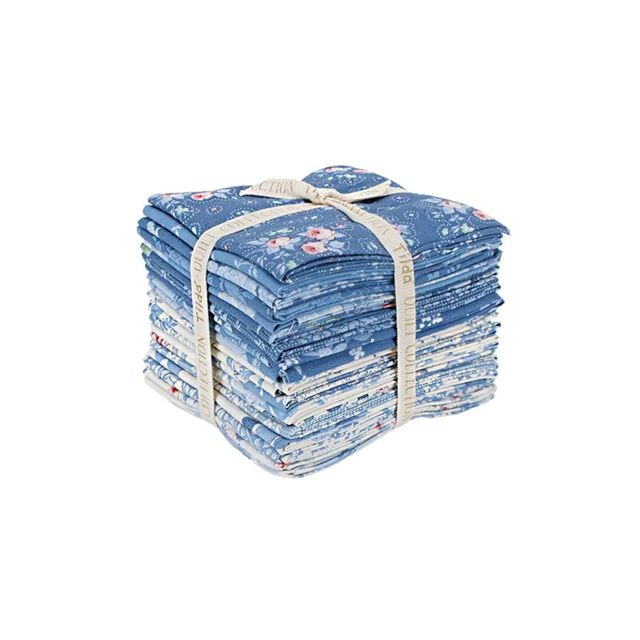 Tilda Something Blue Fat Eighth Bundle, 20pcs
