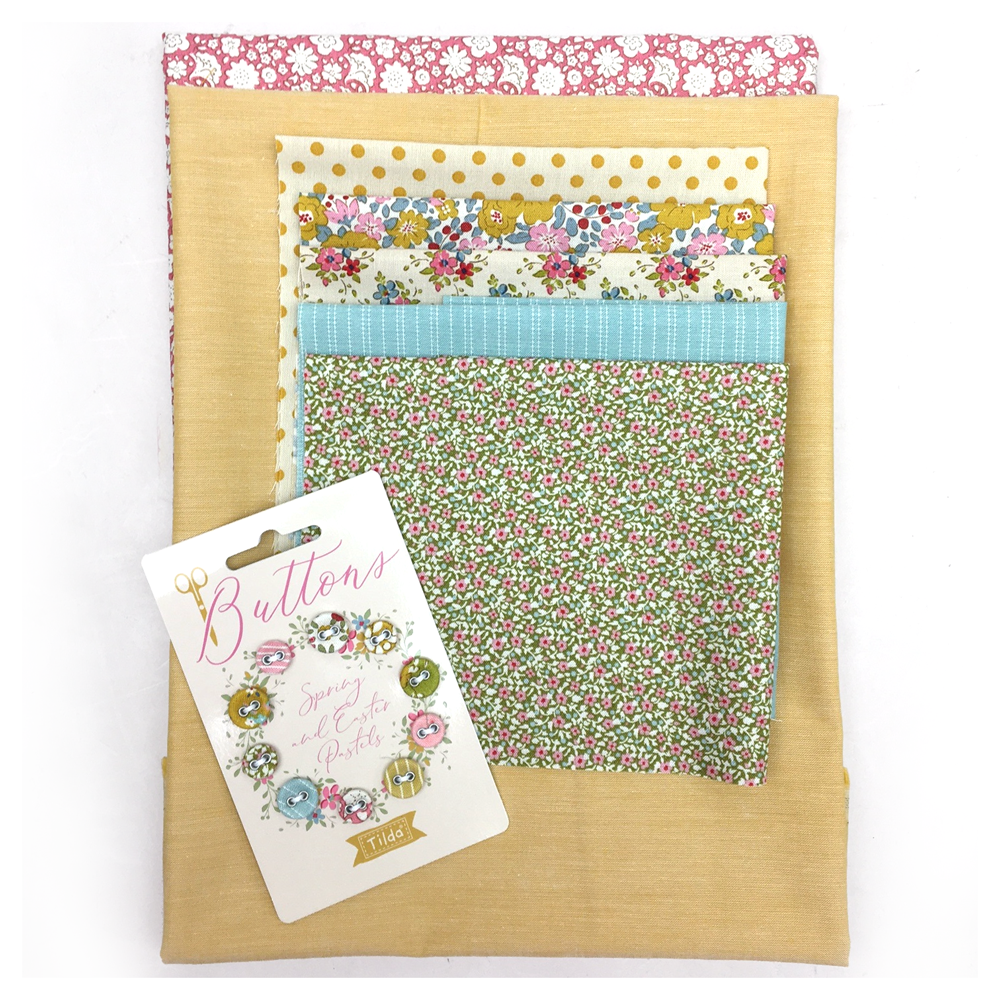 Spring Hare Pillow Kit, Tilda Creating Memories fabrics