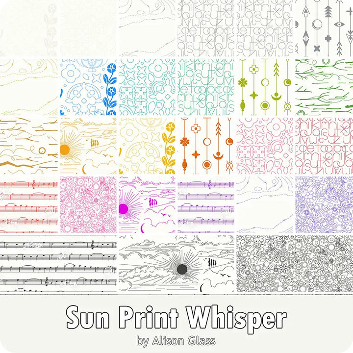 Sun Print Whisper fabric patterns
