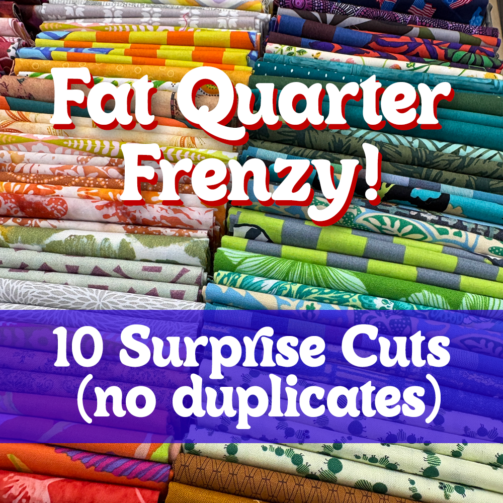 Surprise Fat Quarter Frenzy Bundle, 10 pieces (designated dates)