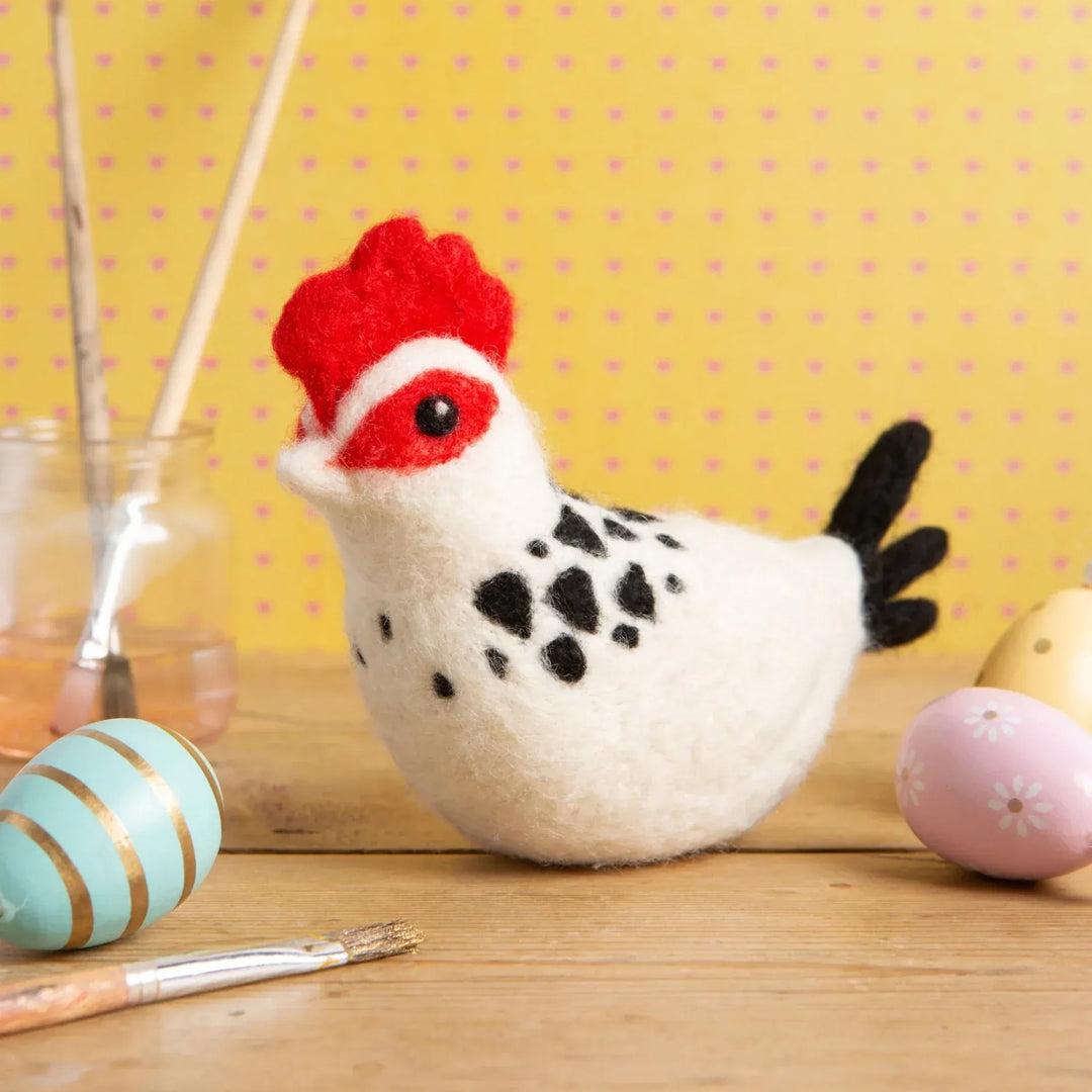 Sussex chicken needle felting kit craft project