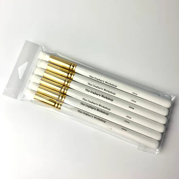 Multi pack Medium Stencil Blending Brushes set of 6 | Artistic Artifacts