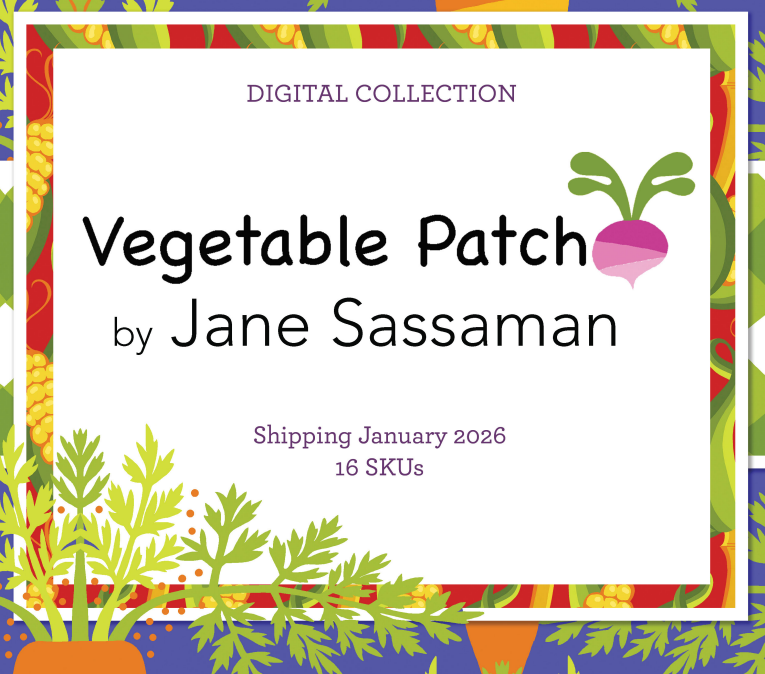 Vegetable Patch by Jane Sassaman Fat Quarter Fabric Bundle (16 pcs)