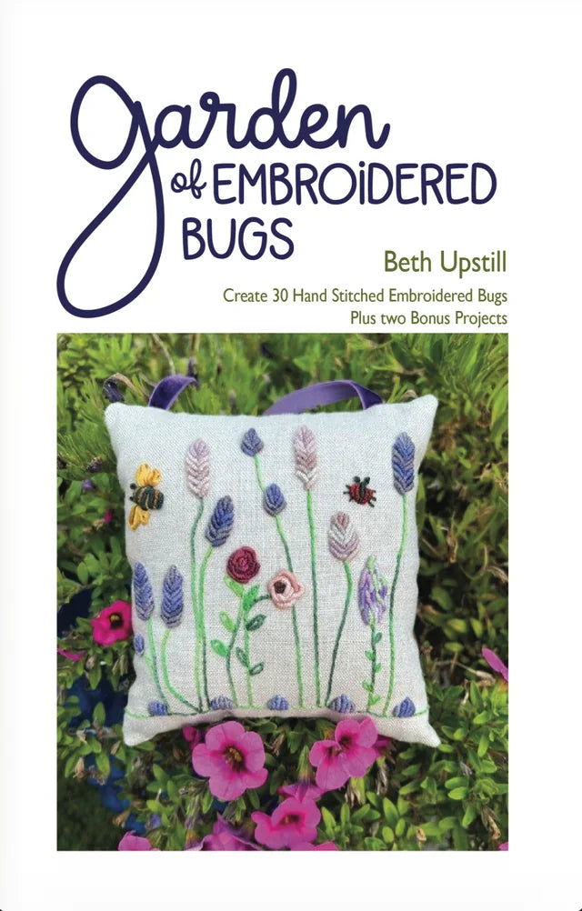 Garden of Embroidered Bugs by Beth Upstill