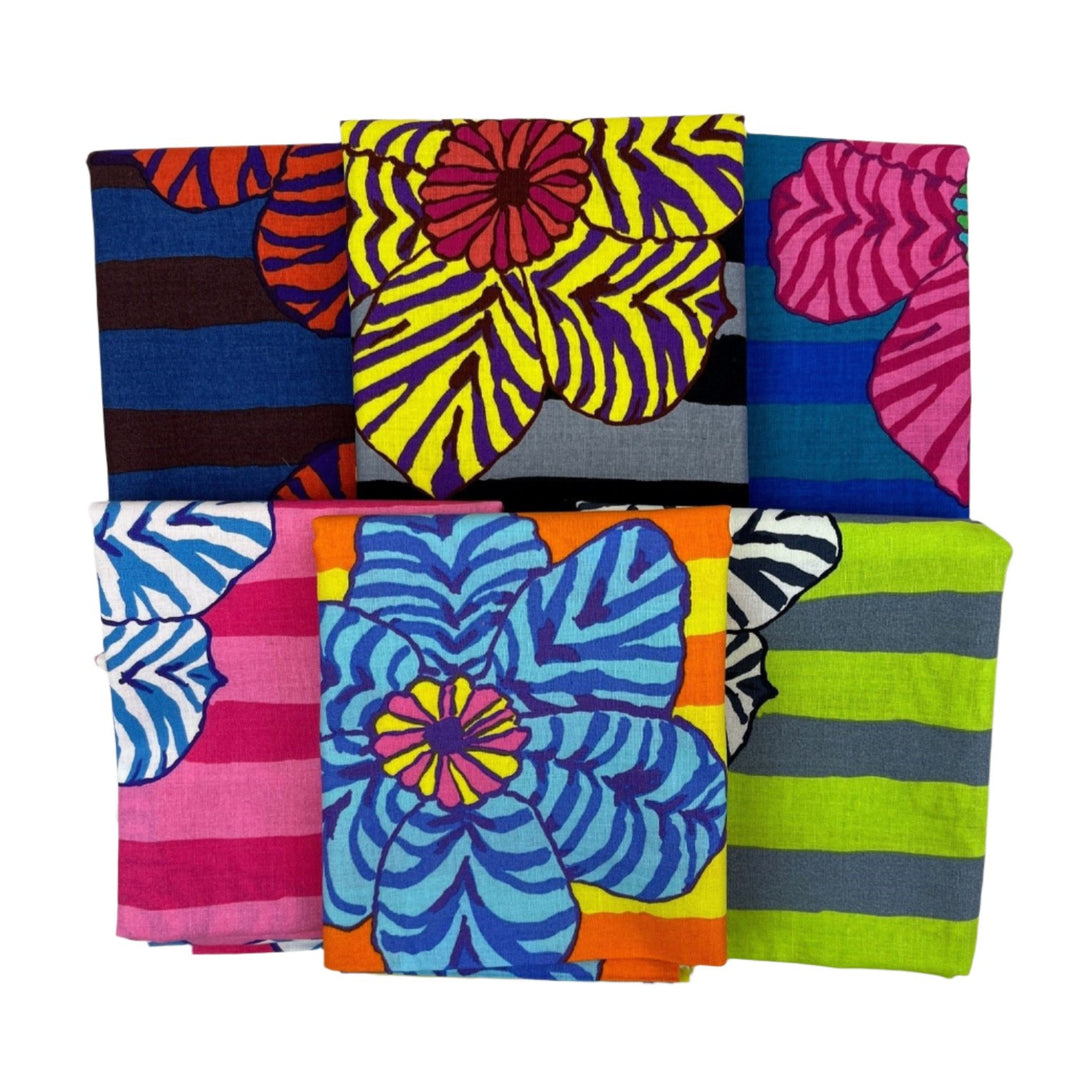 Zebra Lily Kaffe Fassett Collective 1/2 yard bundle (6 pcs)