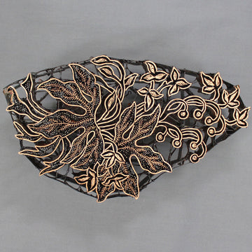 Traditional Handmade Copper Tjap Flowers & Leaves
