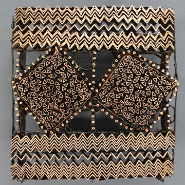 Traditional Handmade Copper Tjap Geometric