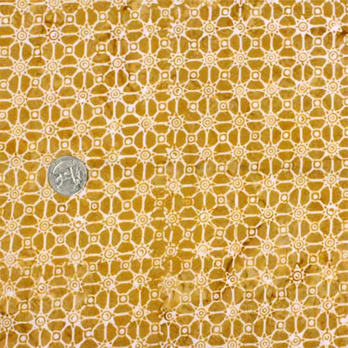 Batik fabric, Connections, Gold