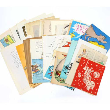 Kids Story Books vintage paper collage pack