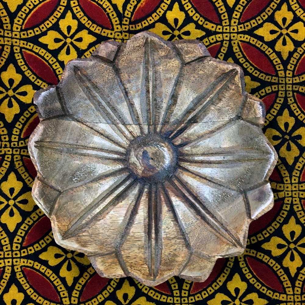 Hand Carved Lotus dish