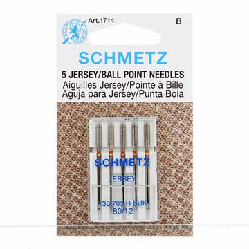 Schmetz 80/12 Jersey/Ballpoint Needles (5 pk)