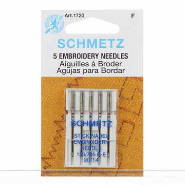 Schmetz 90/14 Embroidery Needles- (5 pk)