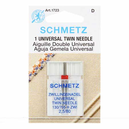 Schmetz 2.5/80 Twin Machine Needle Size (1 pk)