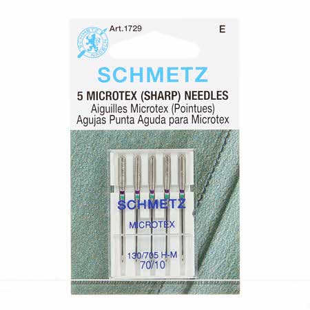 Schmetz 70/10 Microtex Needles (5 pk)