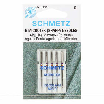 Schmetz 80/12 Microtex Needles (5 pk)