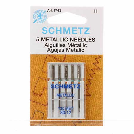 Schmetz 80/12 Metallic Needles (5 pk)