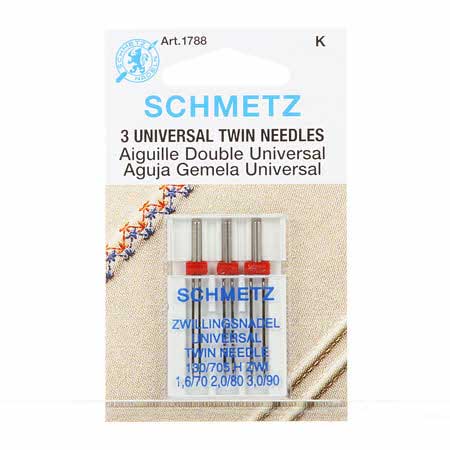 Schmetz Universal Twin Machine Needle Assorted (3 pk)
