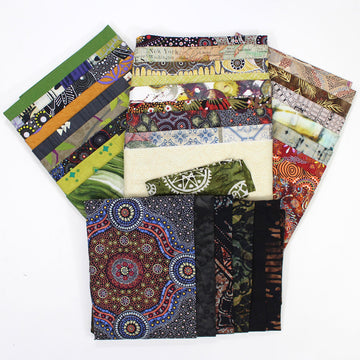 2 Yard Fabric Pack, Assorted Nature Colored Cottons